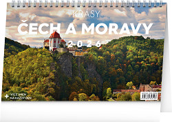 Kalendář stolní Krásy Čech a Moravy 2026