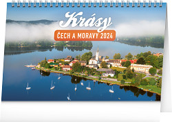 Kalendář stolní Krásy Čech a Moravy 2024