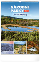 Kalendář nástěnný Národní parky Čech a Moravy 2024