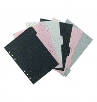 Filofax CONFETTI A5 náhradní náplň  rozdělovač 6 kusů    