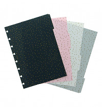 Filofax CONFETTI Notebook A5 náhradní náplň  rozdělovač 4 kusy  