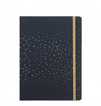 Poznámkový blok Filofax Notebook CONFETTI A5 Charcoal