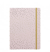 Poznámkový blok Filofax Notebook CONFETTI A5 Rose Quartz