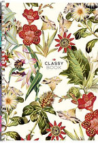 Blok "Classy Book" A5 boční spirála čtvereček 80 listů mix motivů 
