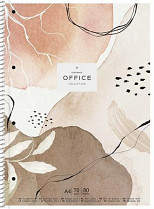 College blok "Office collection" A4+ boční spirála linka 80 listů mix motivů 