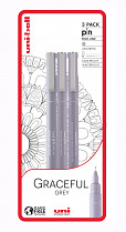 Liner UNI PIN  GRACEFUL GREY 3-sada sv. šedá (0,1/0,5/štětec) 
