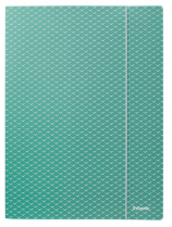 Desky spisové karton 3 klopy s gumou Esselte Colour'Breeze Svěží zelená