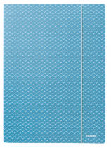 Desky spisové karton 3 klopy s gumou Esselte Colour'Breeze Svěží modrá