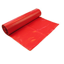 Odpadkové pytle EXTRA silné LDPE 120L, 80µm 15ks červené