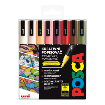 Popisovač POSCA PC-3M hrot tenký AUTUMN 8-sada mix podzimních tónů
