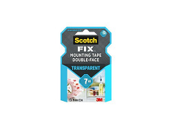Páska oboustranná montážní "Transparent" 3M Scotch průhledná 19mm x 1,5m 