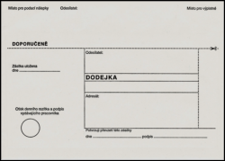 Obálka B6 dodejka s klopou  recyklované bez pruhu BEZ POUČENÍ  DOPRODEJ!! 