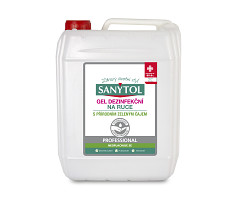 SANYTOL PROFESSIONAL Dezinfekční gel na ruce 5 litrů  - NELZE DPD !!  
