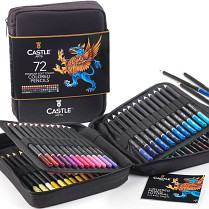 Pastelky CASTLE ARTS, Colored Pencils,  72 ks sada  v pouzdře 
