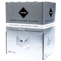 Cukr KRYSTAL RIOBA bílý hygienicky balený 500x4g pyramidky