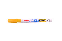 Popisovač lakový UNI Paint Marker PX-21 Fine kulatý hrot 0,8 - 1,2 mm žlutý