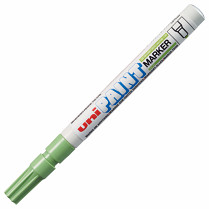 Popisovač lakový UNI Paint Marker PX-21 Fine kulatý hrot 0,8 - 1,2 mm světle zelený