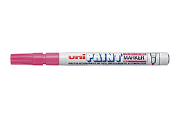 Popisovač lakový UNI Paint Marker PX-21 Fine kulatý hrot 0,8 - 1,2 mm růžový