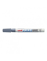 Popisovač lakový UNI Paint Marker PX-21 Fine kulatý hrot 0,8 - 1,2 mm šedý