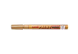 Popisovač lakový UNI Paint Marker PX-21 Fine kulatý hrot 0,8 - 1,2 mm zlatý