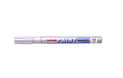 Popisovač lakový UNI Paint Marker PX-21 Fine kulatý hrot 0,8 - 1,2 mm stříbrný