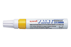 Popisovač lakový UNI Paint Marker PX-30 klínový hrot Bold 4,0 - 8,5 mm žlutý