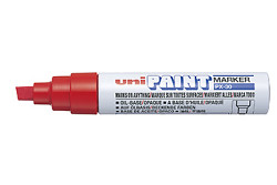 Popisovač lakový UNI Paint Marker PX-30 klínový hrot Bold 4,0 - 8,5 mm červený