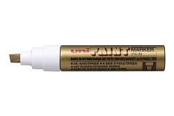 Popisovač lakový UNI Paint Marker PX-30 klínový hrot Bold 4,0 - 8,5 mm zlatý