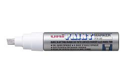 Popisovač lakový UNI Paint Marker PX-30 klínový hrot Bold 4,0 - 8,5 mm stříbrný