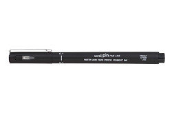Kreativní liner UNI PIN 01 voděodolný 0,1 mm černý 