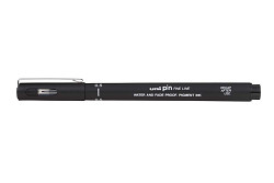 Kreativní liner UNI PIN 05 voděodolný 0,5 mm černý     