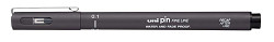 Kreativní liner UNI PIN 01 voděodolný 0,1 mm tmavě šedý 