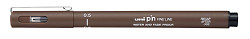 Kreativní liner UNI PIN 05 voděodolný 0,5 mm sépie