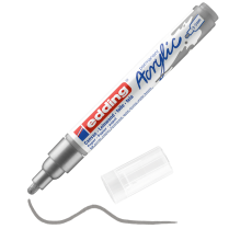 Popisovač akrylový EDDING e-5100  kulatý hrot M stříbrný 923