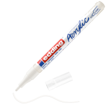 Popisovač akrylový EDDING e-5300 hrot F dopravní bílá 922
