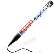 Popisovač akrylový EDDING e-5300 hrot F černý 901