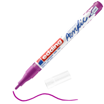 Popisovač akrylový EDDING e-5300 hrot F červenofialová 910