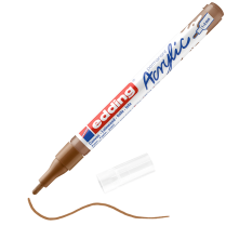 Popisovač akrylový EDDING e-5300 hrot F lískový oříšek 919