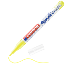 Popisovač akrylový EDDING e-5300 hrot F neonově žlutá 065