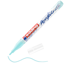 Popisovač akrylový EDDING e-5300 hrot F pastelově modrý 916