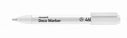 Popisovač akrylový MONAMI 460 DECO MARKER hrot 2mm 460-01 white/bílý