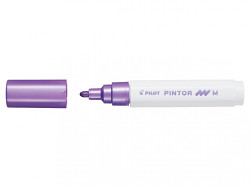 Popisovač akrylový Pilot PINTOR hrot M metalicky fialový
