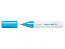 Popisovač akrylový Pilot PINTOR hrot M metalicky modrý