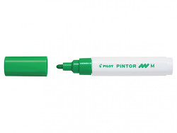 Popisovač akrylový Pilot PINTOR hrot M světle zelený
