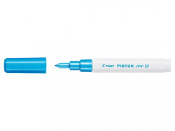 Popisovač akrylový Pilot PINTOR hrot EF metalicky modrý