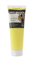 Akrylová barva MOLENAER 250 ml světle žlutá