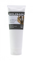Akrylová barva MOLENAER 250 ml bílá