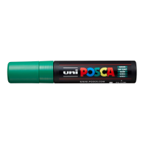 Popisovač akrylový POSCA PC -17K rovný hrot extra široký zelený 6