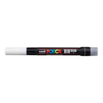 Popisovač akrylový POSCA PCF-350 štětcový hrot bílý 1