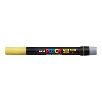 Popisovač akrylový POSCA PCF-350 štětcový hrot žlutý 2